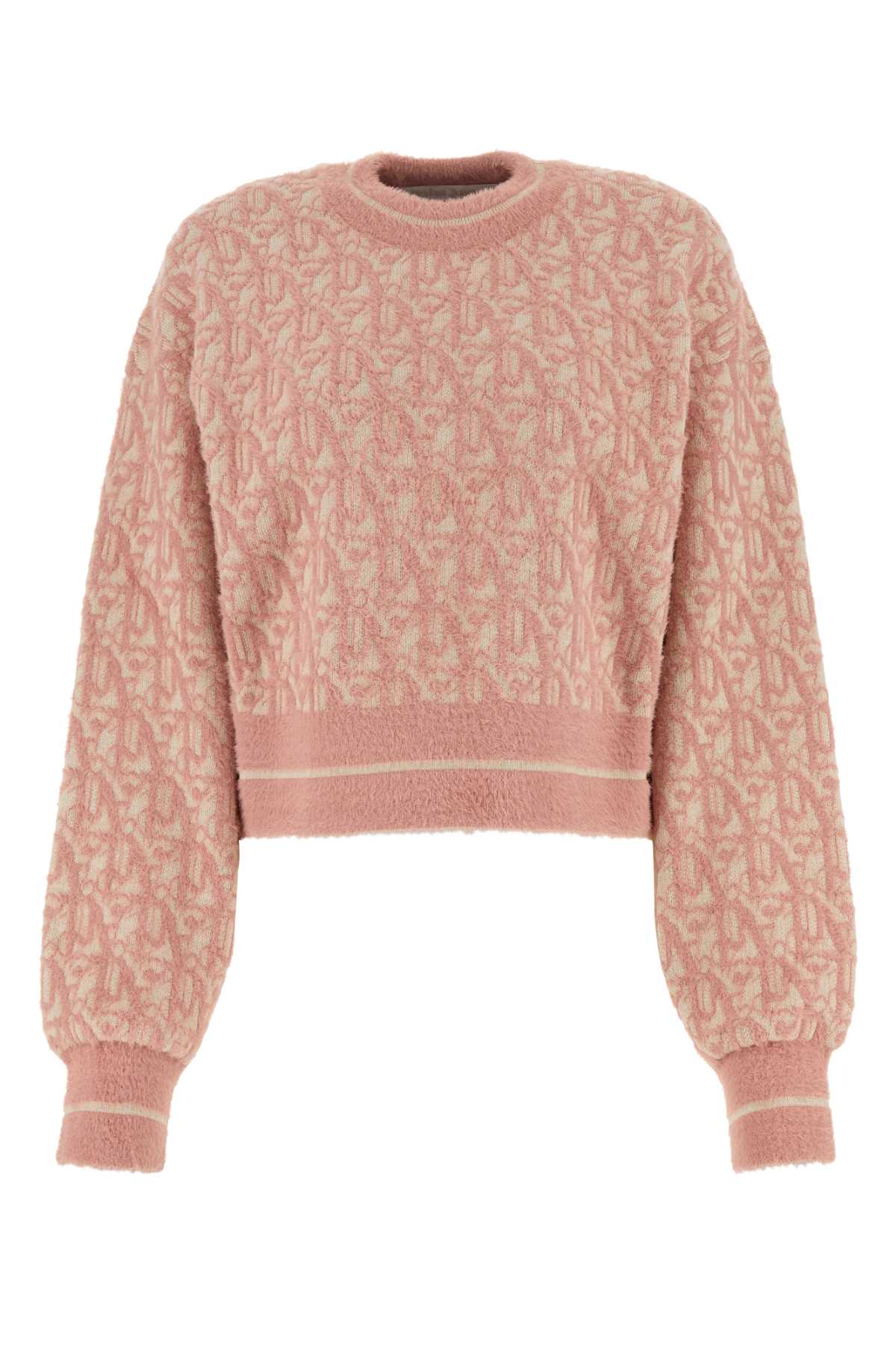 Embroidered Nylon Blend Sweater