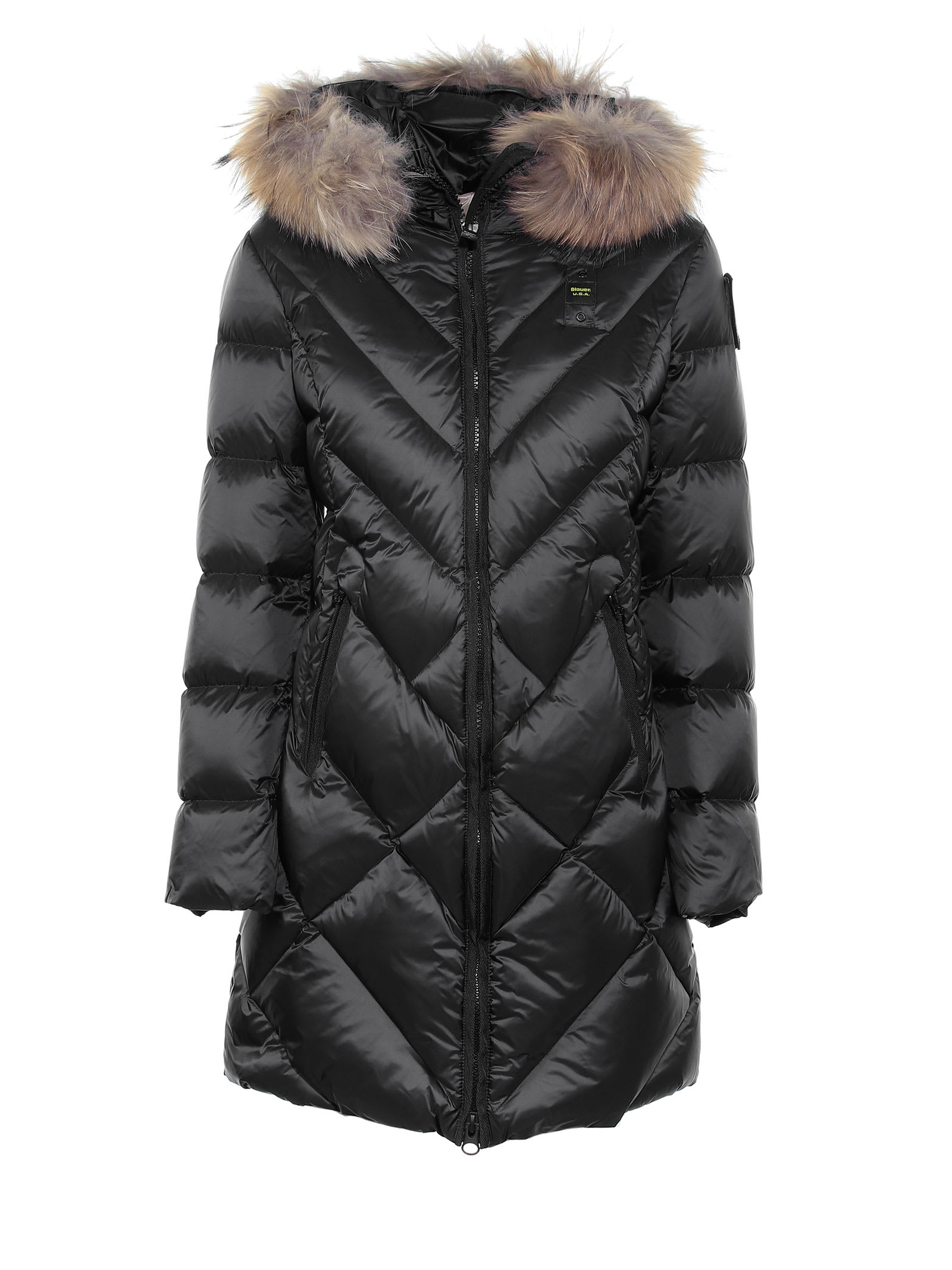 Blauer Long Quilted Down Jacket