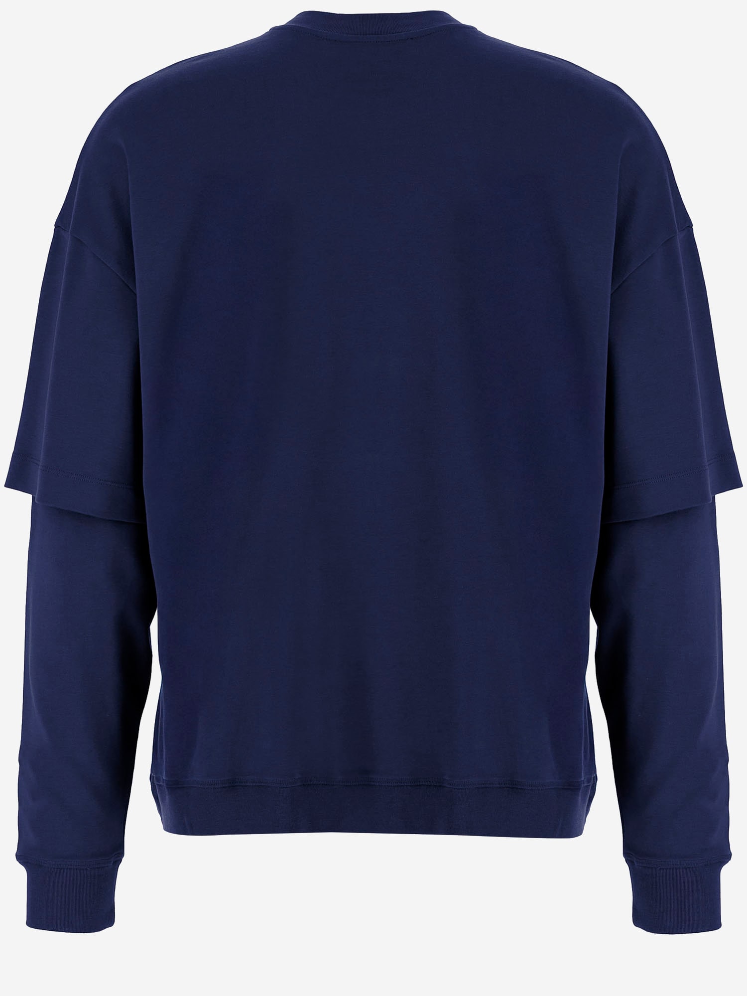 Darkpark Double-layered Wool Sweatshirt In Blue