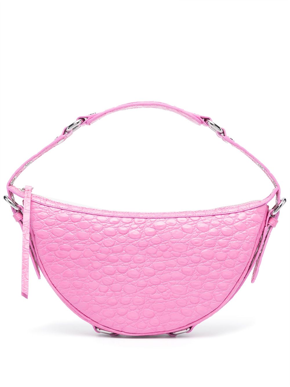 By Far Gib Leather Shoulder Bag In Pink
