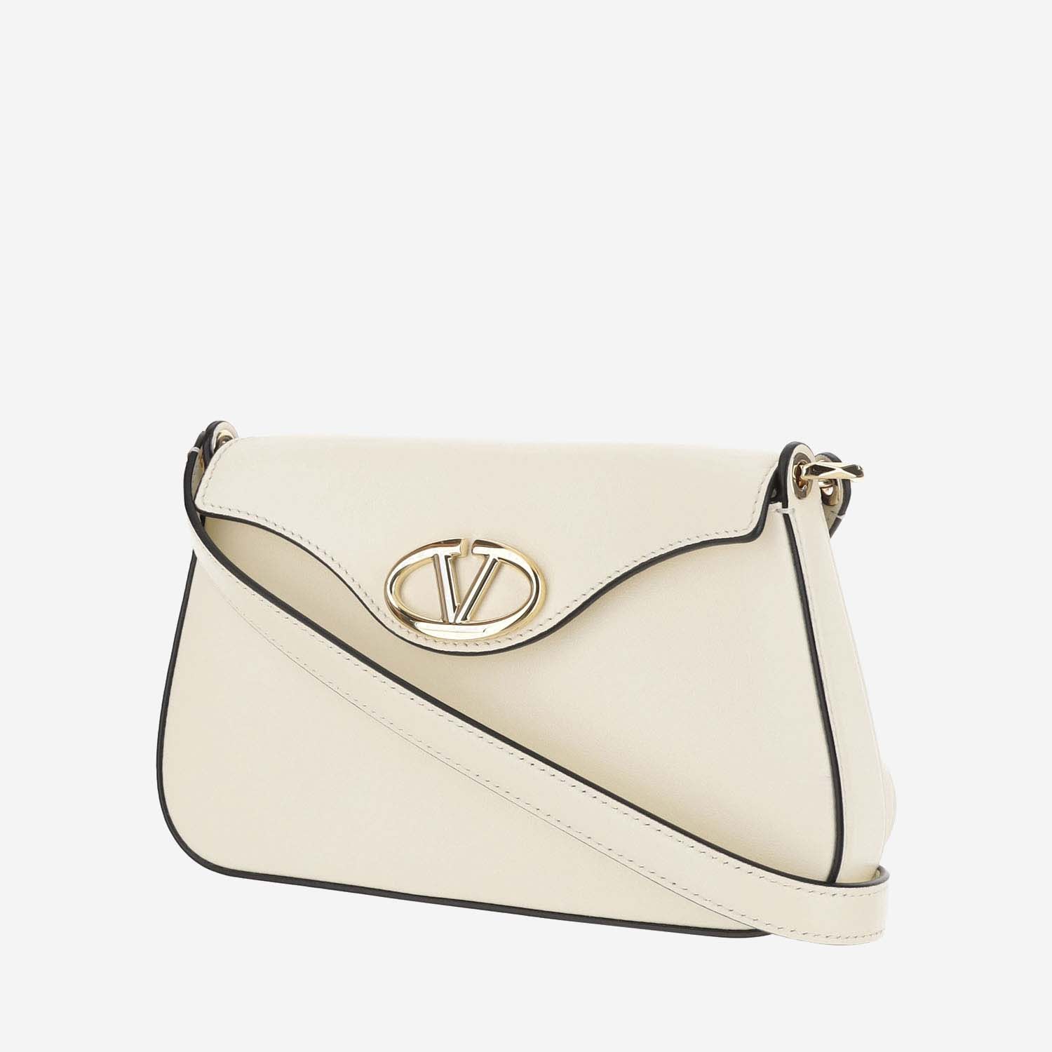 Shop Valentino Vlogo Signature Shoulder Bag In White