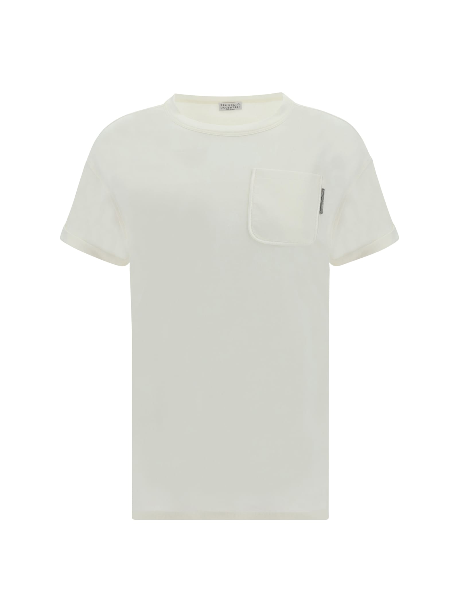 Shop Brunello Cucinelli T-shirt In Off White