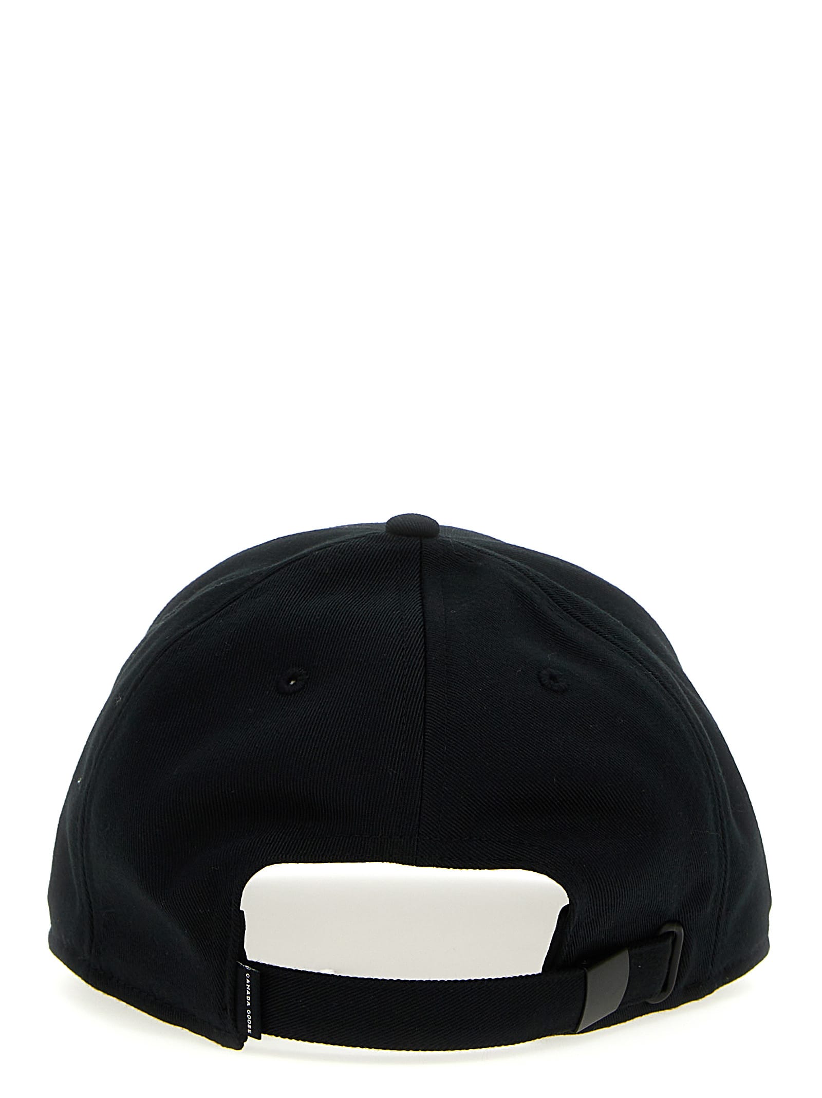 Canada Goose Arctic Disc Logo Baseball Cap In Black