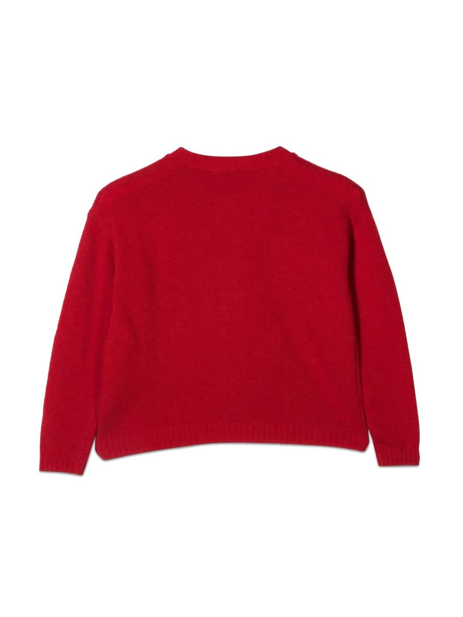 Il Gufo Golfino Tricot In Red