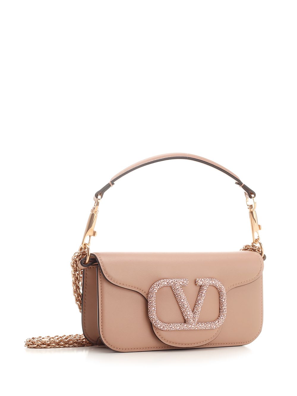 Shop Valentino Locò Small Handbag In Rose