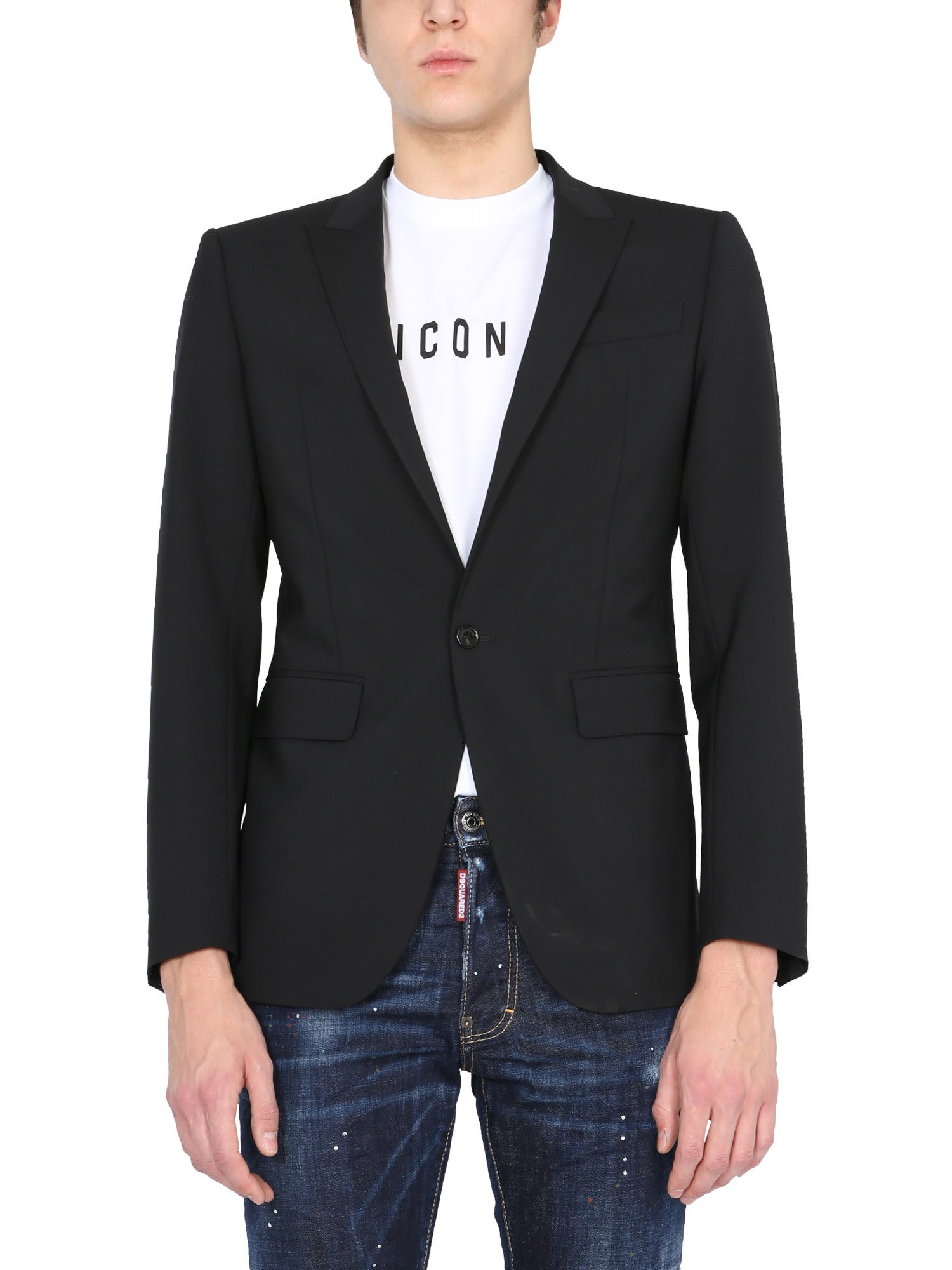 Dsquared2 Cottons BERLIN SINGLE-BREASTED JACKET