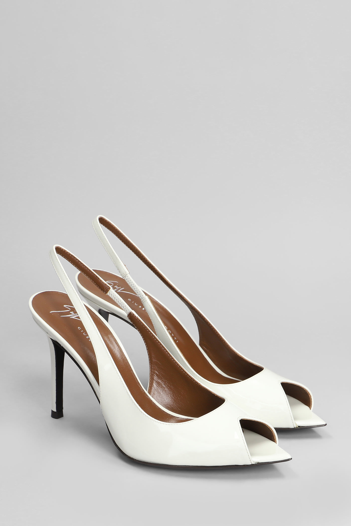 Giuseppe Zanotti Intriigo Open Toe 90 In White