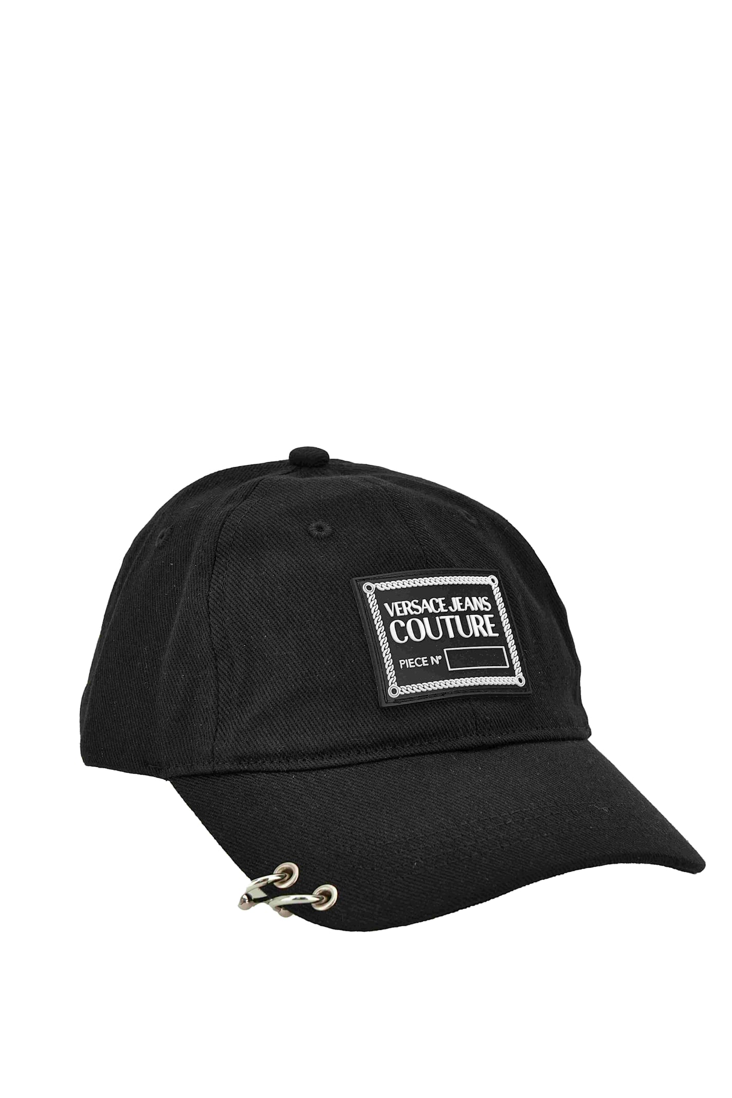 Shop Versace Jeans Couture Hat In Black