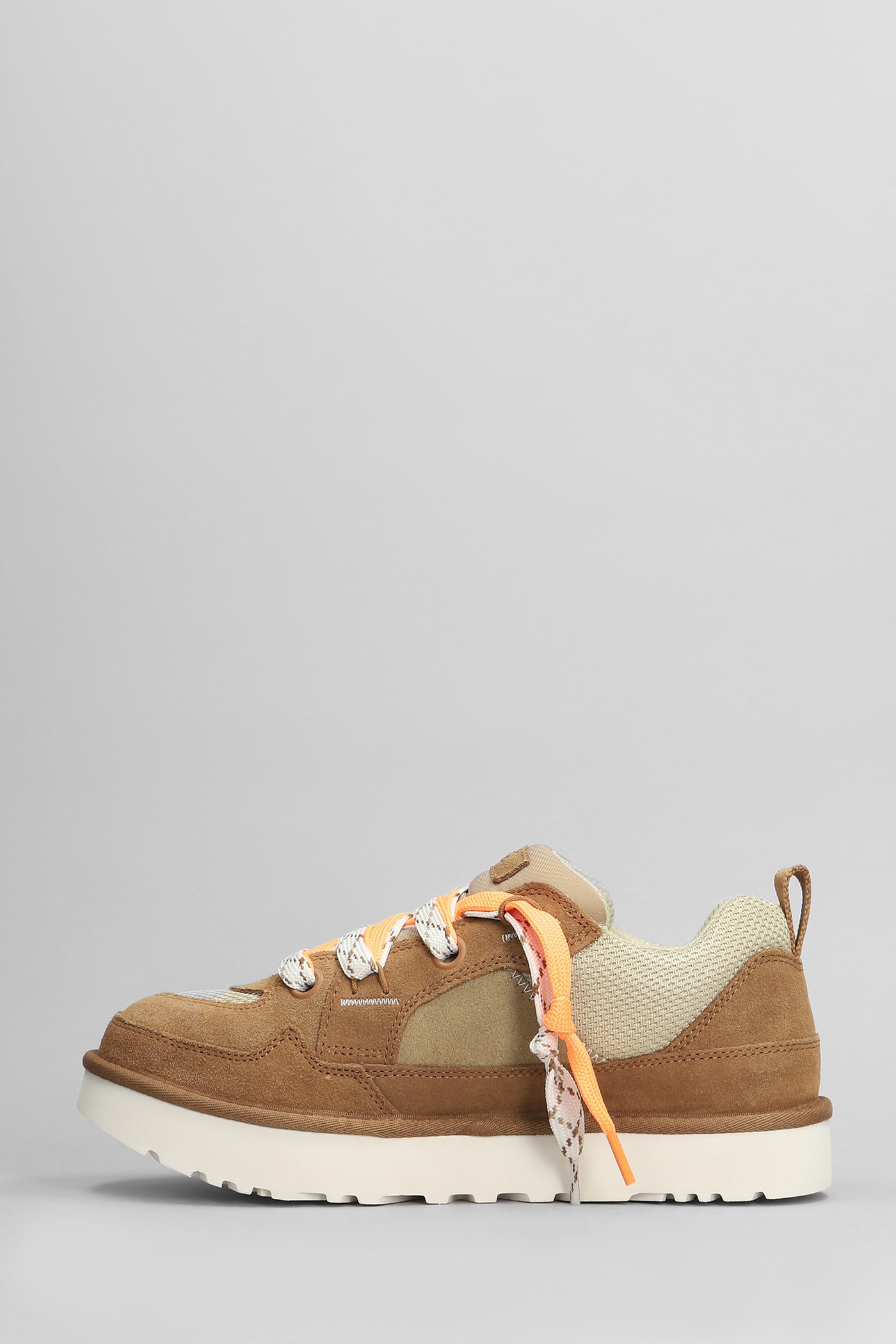 Shop Ugg Lo Lowmel Sneakers In Leather Color Suede And Fabric