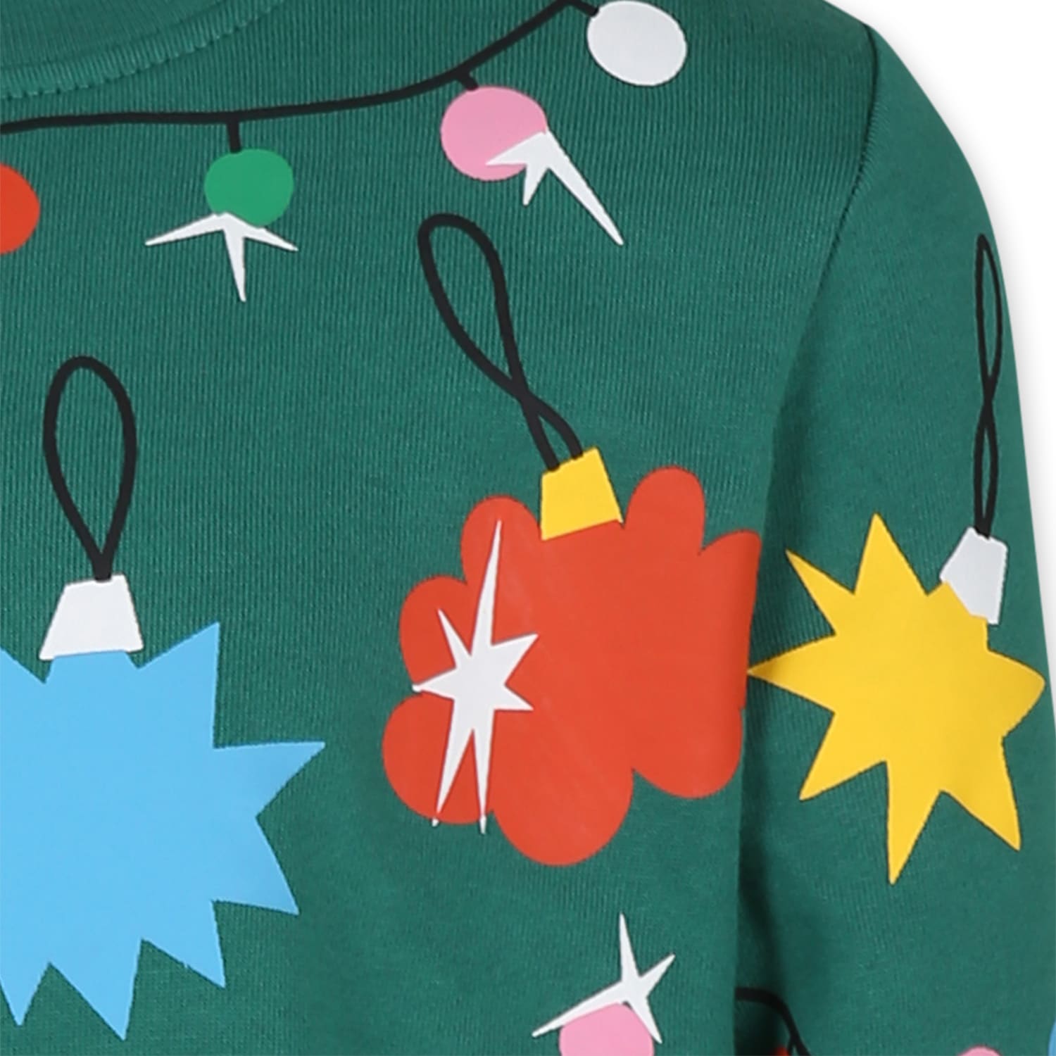 Stella Mccartney All-over Graphic Print Dress In Green