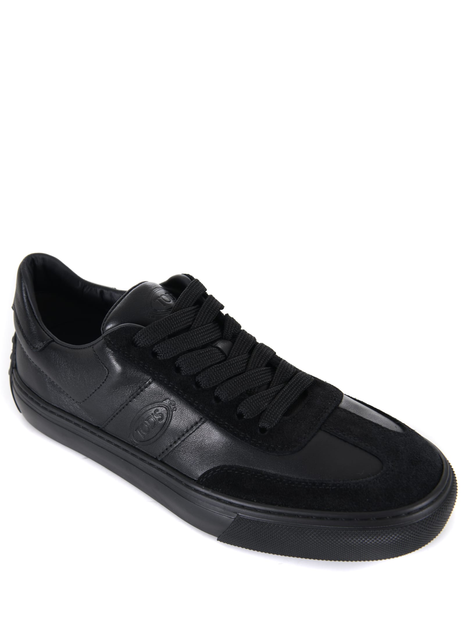 Shop Tod's Tods Sneakers In Nero