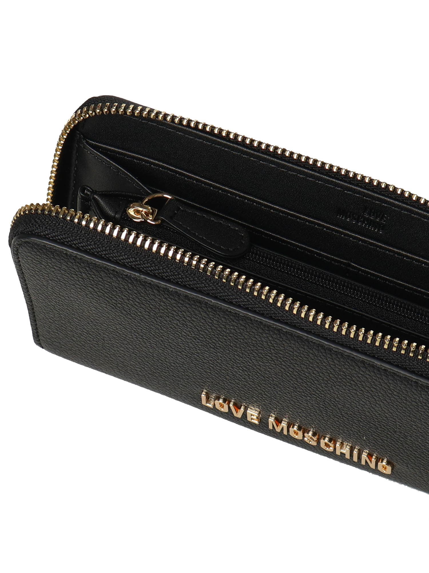 Love Moschino Logo Wallet In Black