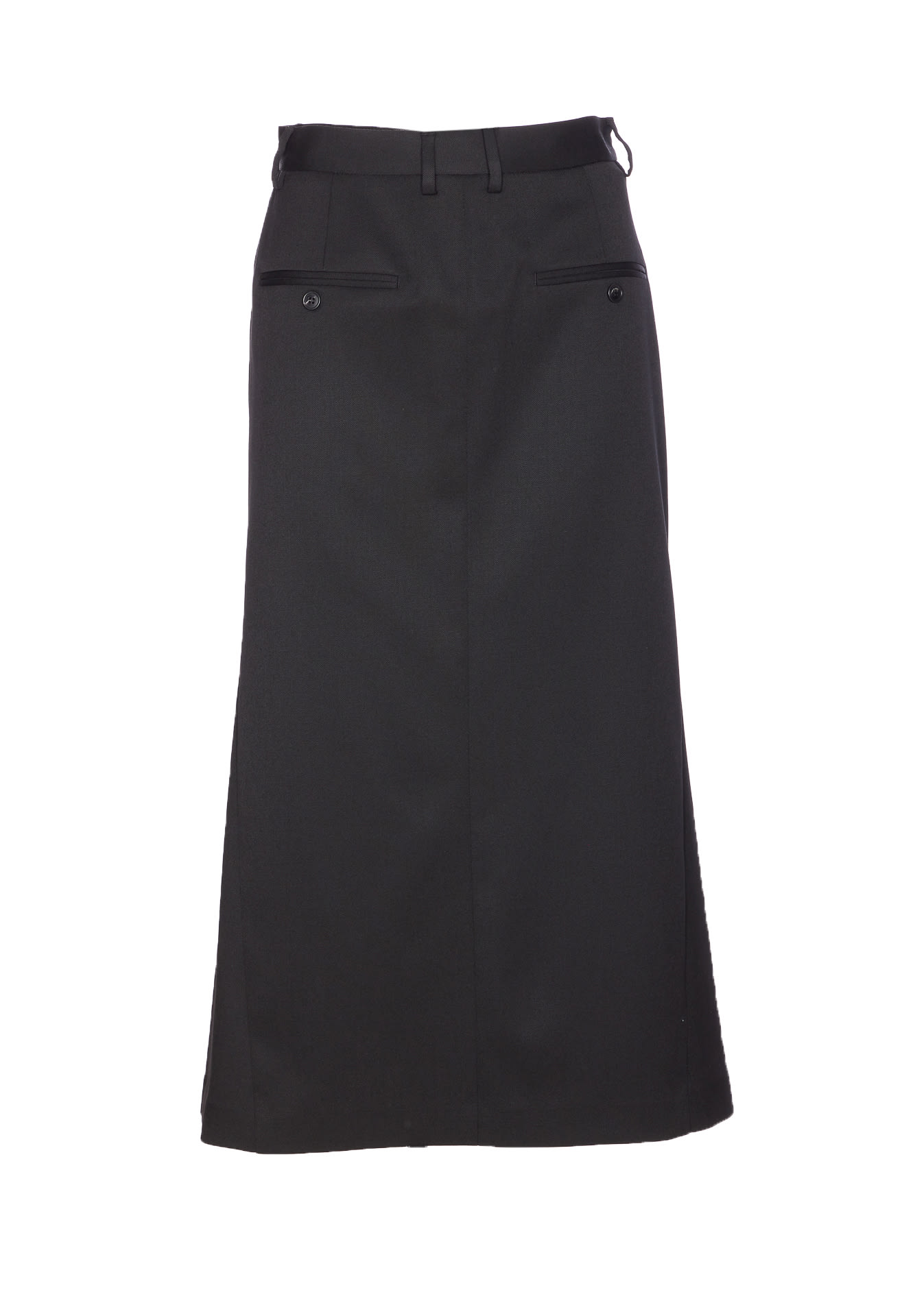Mm6 Maison Margiela Skirt Midi Model Flat Pockets In Black