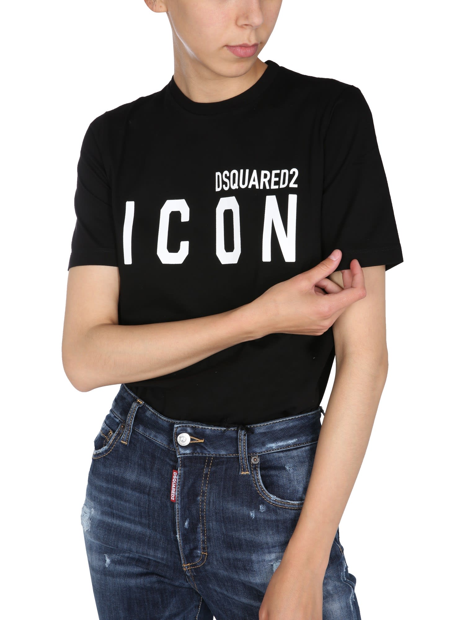 Shop Dsquared2 Crewneck T-shirt In Nero