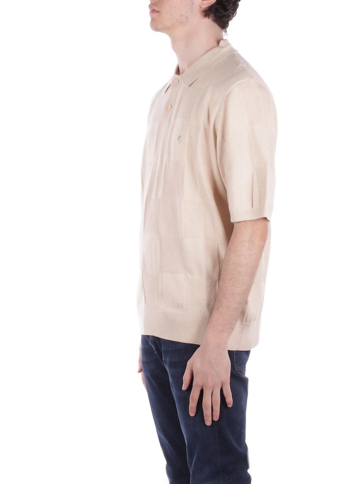 Carhartt Short Sleeve Checker Polo Fleur De Sel