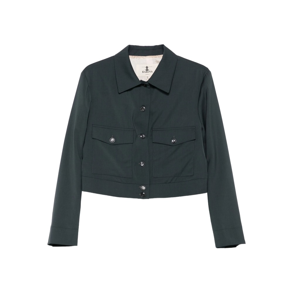 Barena Venezia Button-fastening Flap-pocket Jacket In Black