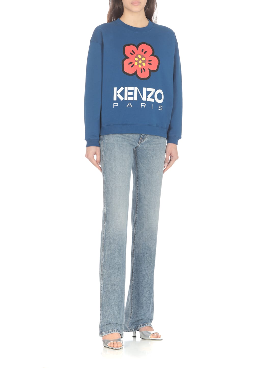 Shop Kenzo Boke Flower Sweatshirt In Blue
