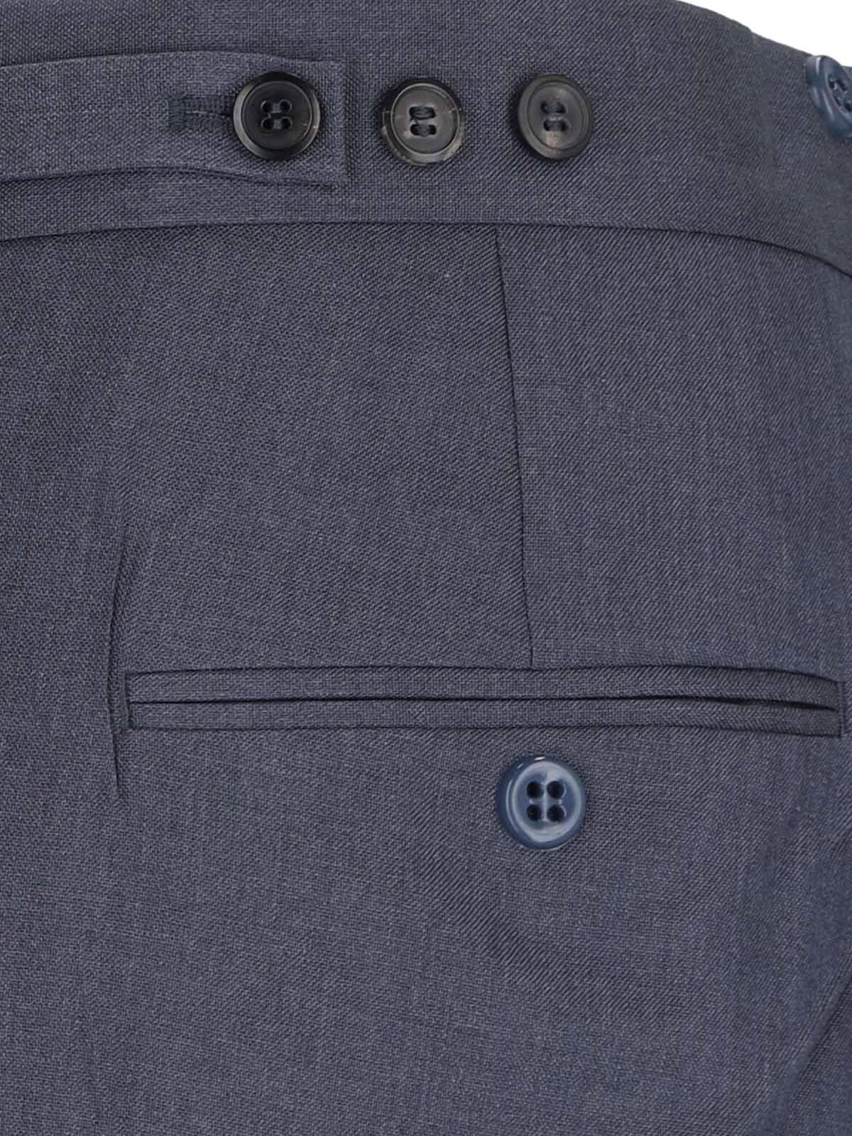 Prada Wide Aviator Blue Mohair And Silk Trousers In Aviazione