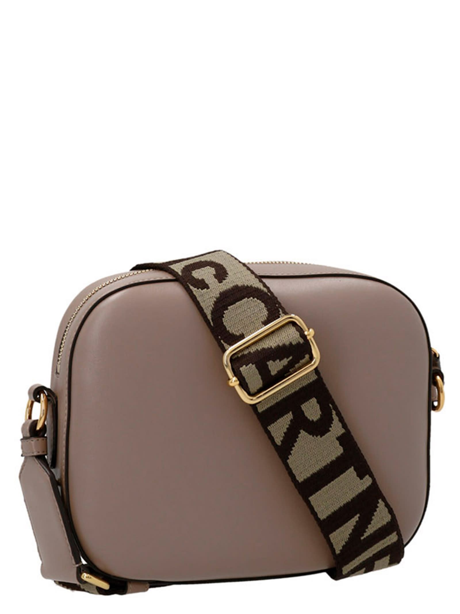 Shop Stella Mccartney Camera Bag Crossbody Bag In Beige