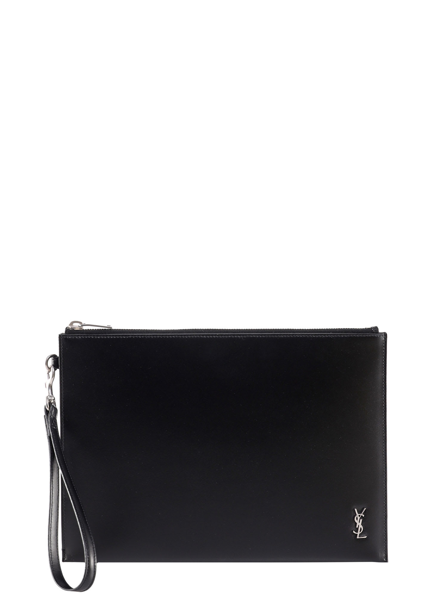 Shop Saint Laurent Clutch In Black