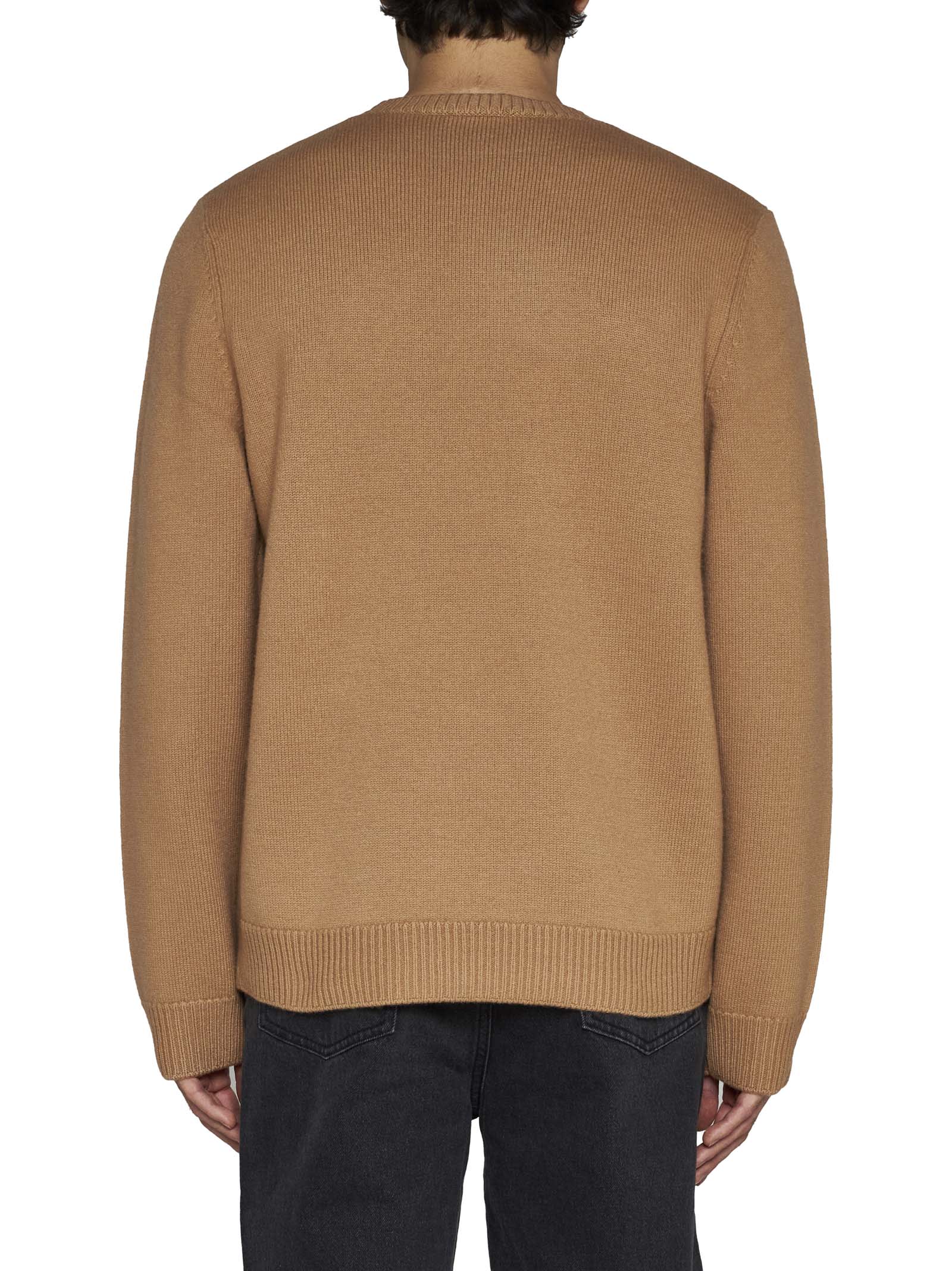 Apc Edward Wool Pullover In Brown