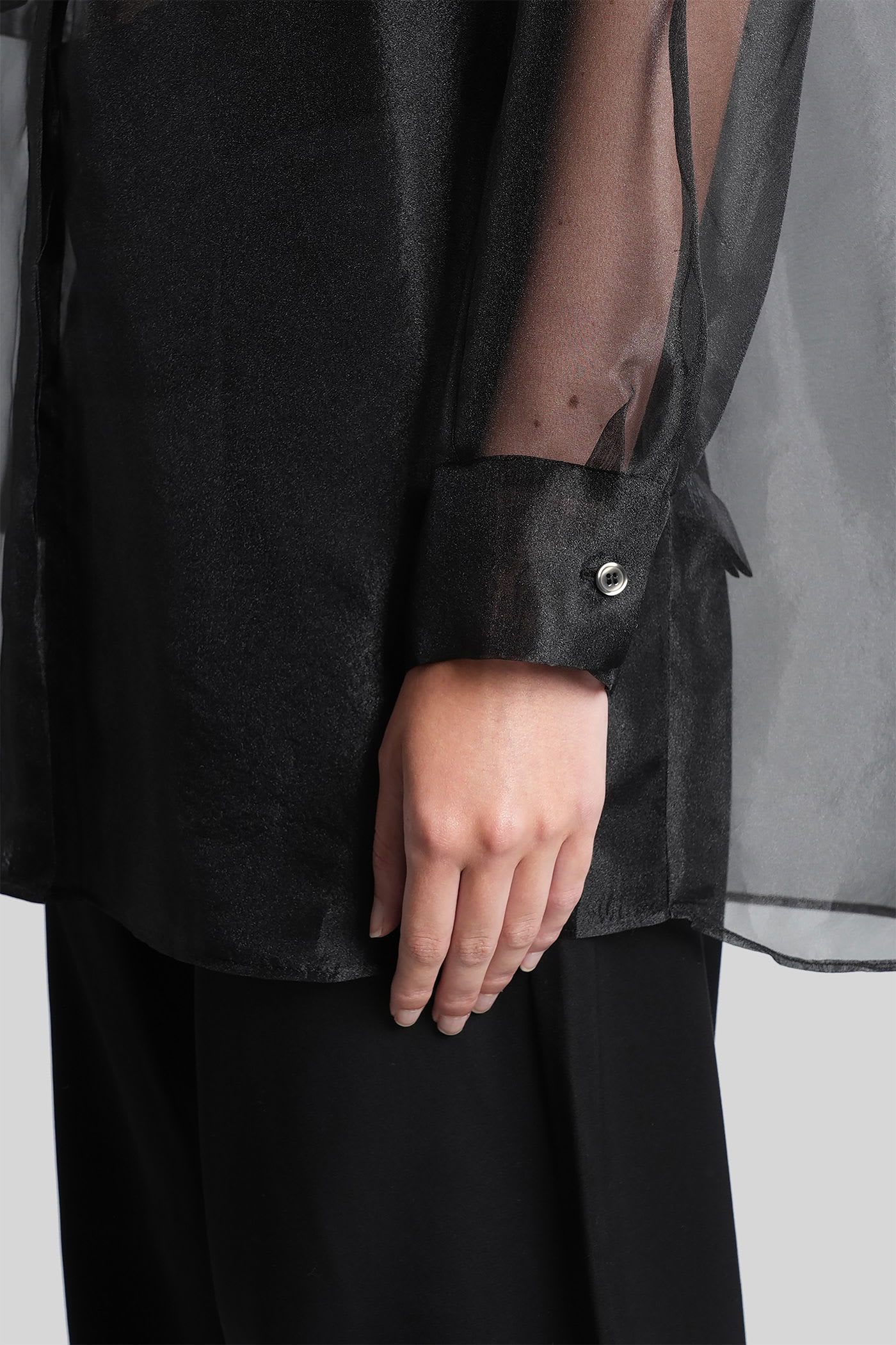 Iro Leonie Shirt In Black Polyester In Black