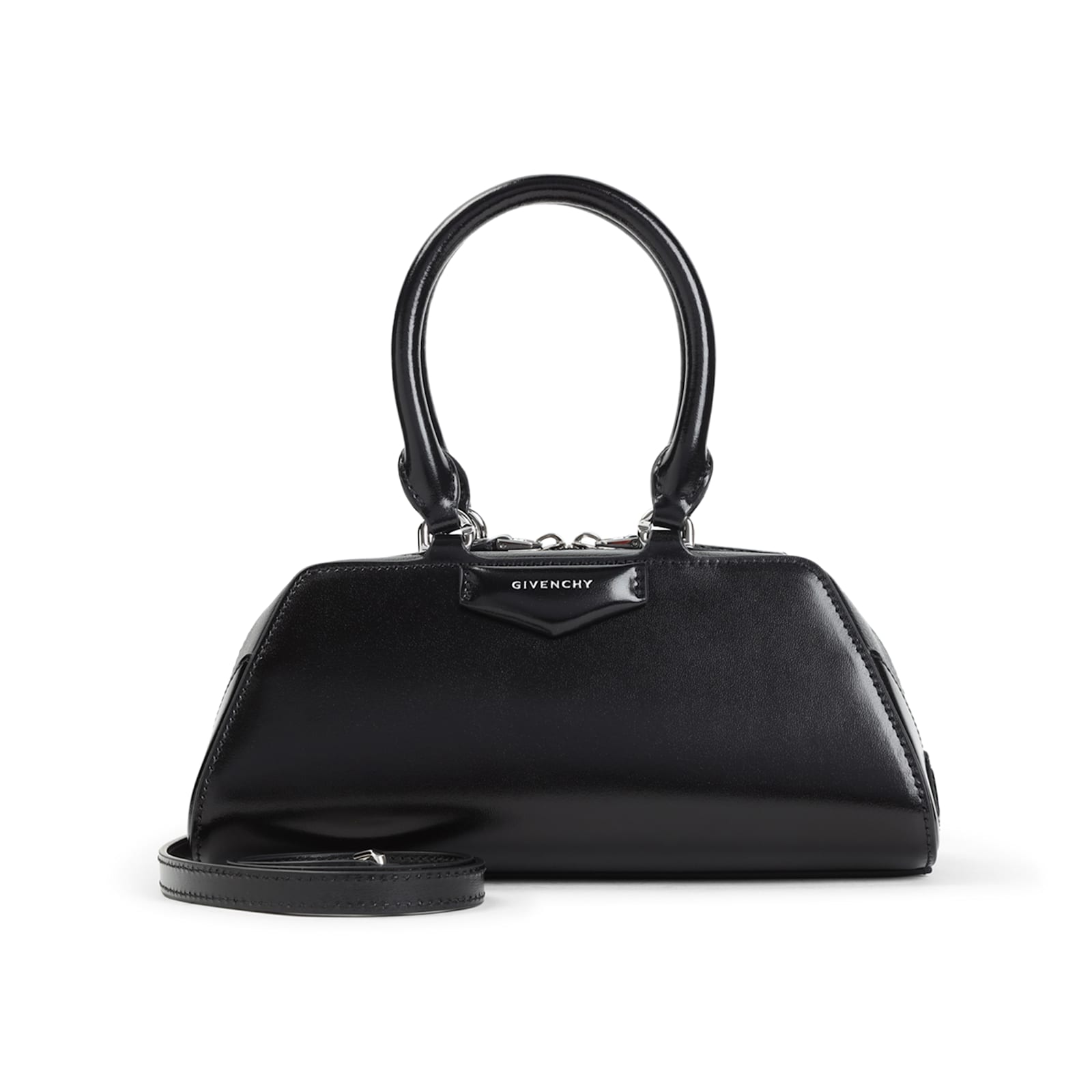 Givenchy Antigona East-west Small Handbag In Black