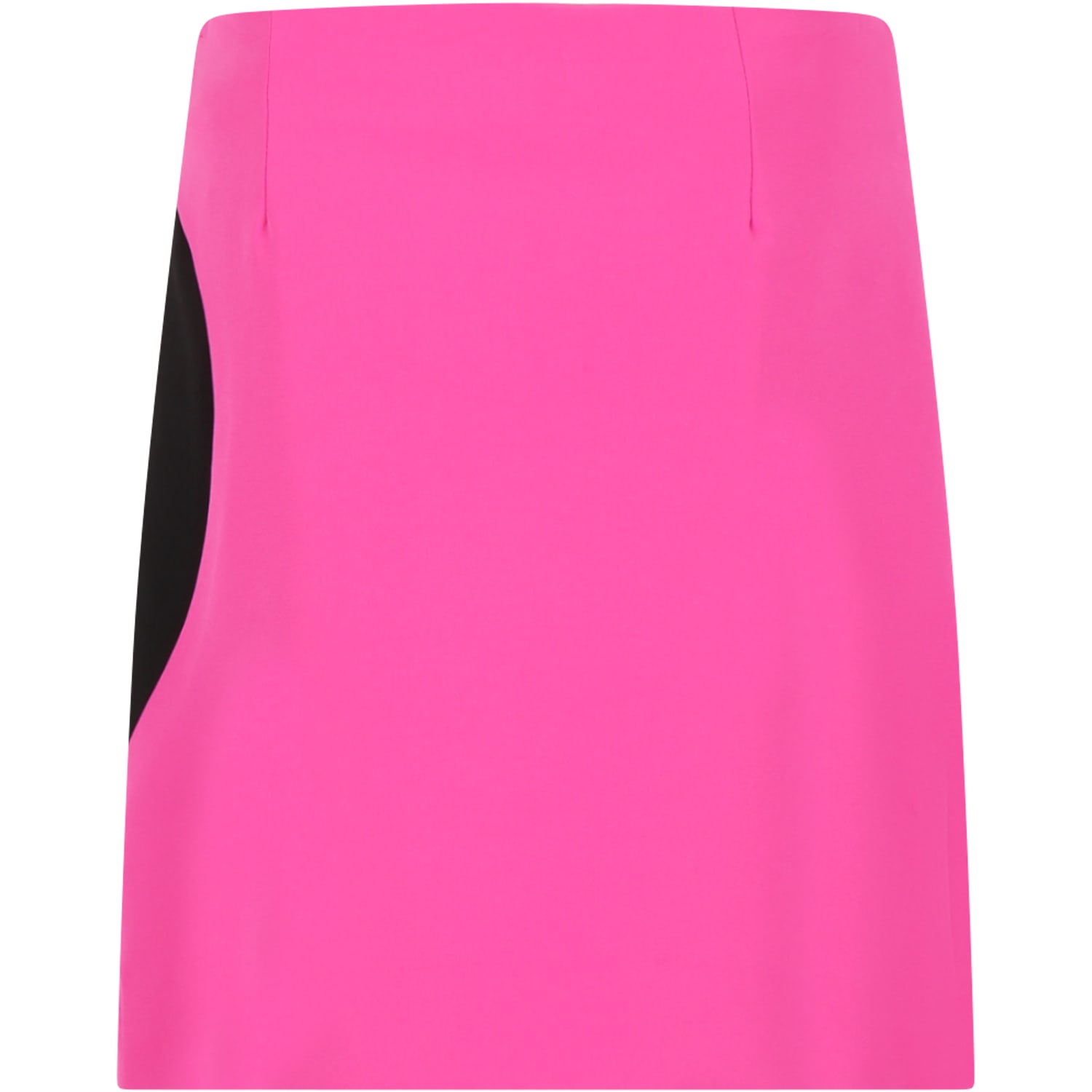 Shop Msgm Fuchsia Skirt For Girl With Logo And Heart