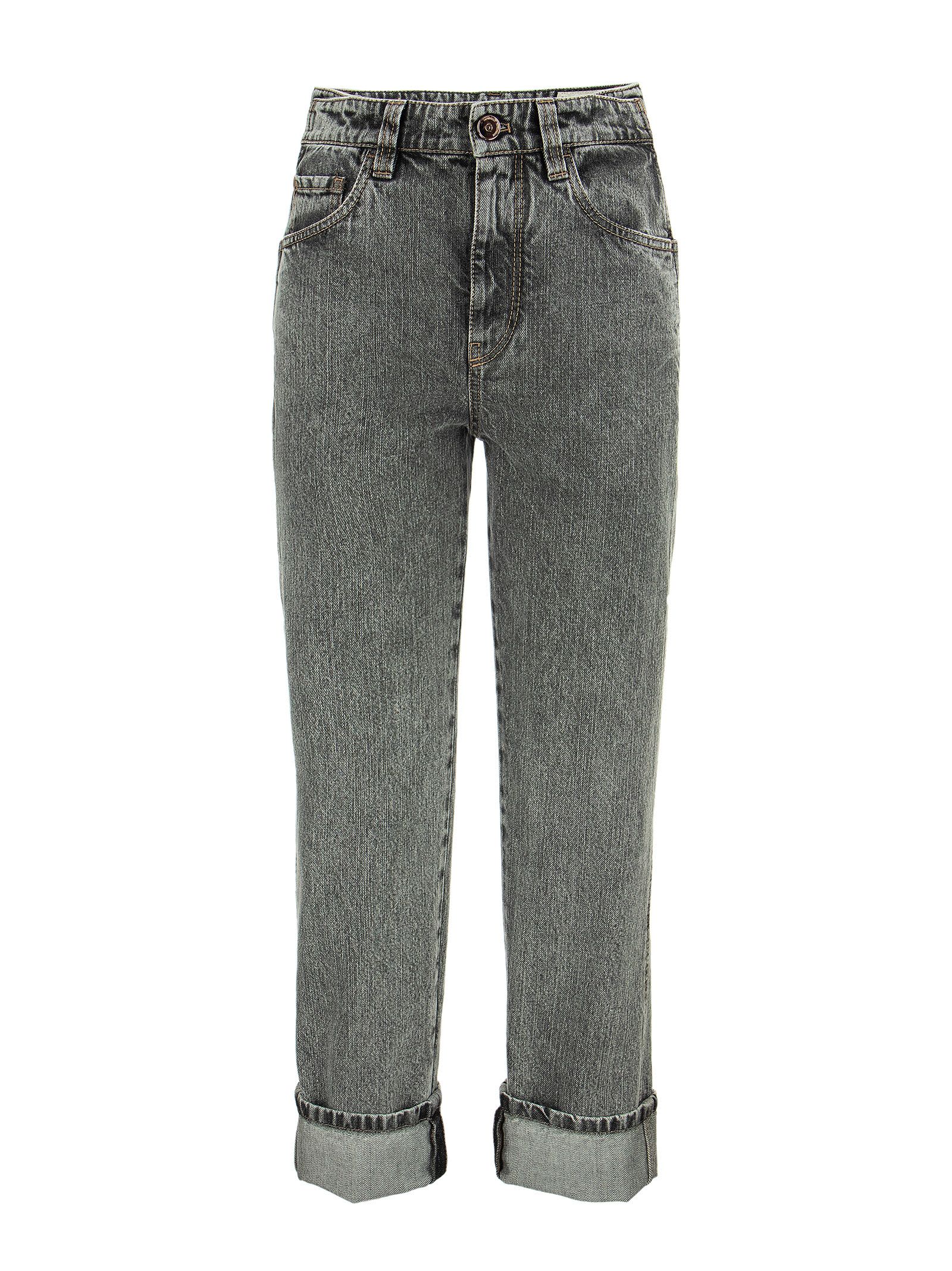 Brunello Cucinelli Authentic Denim Skater Trousers With precious Patch