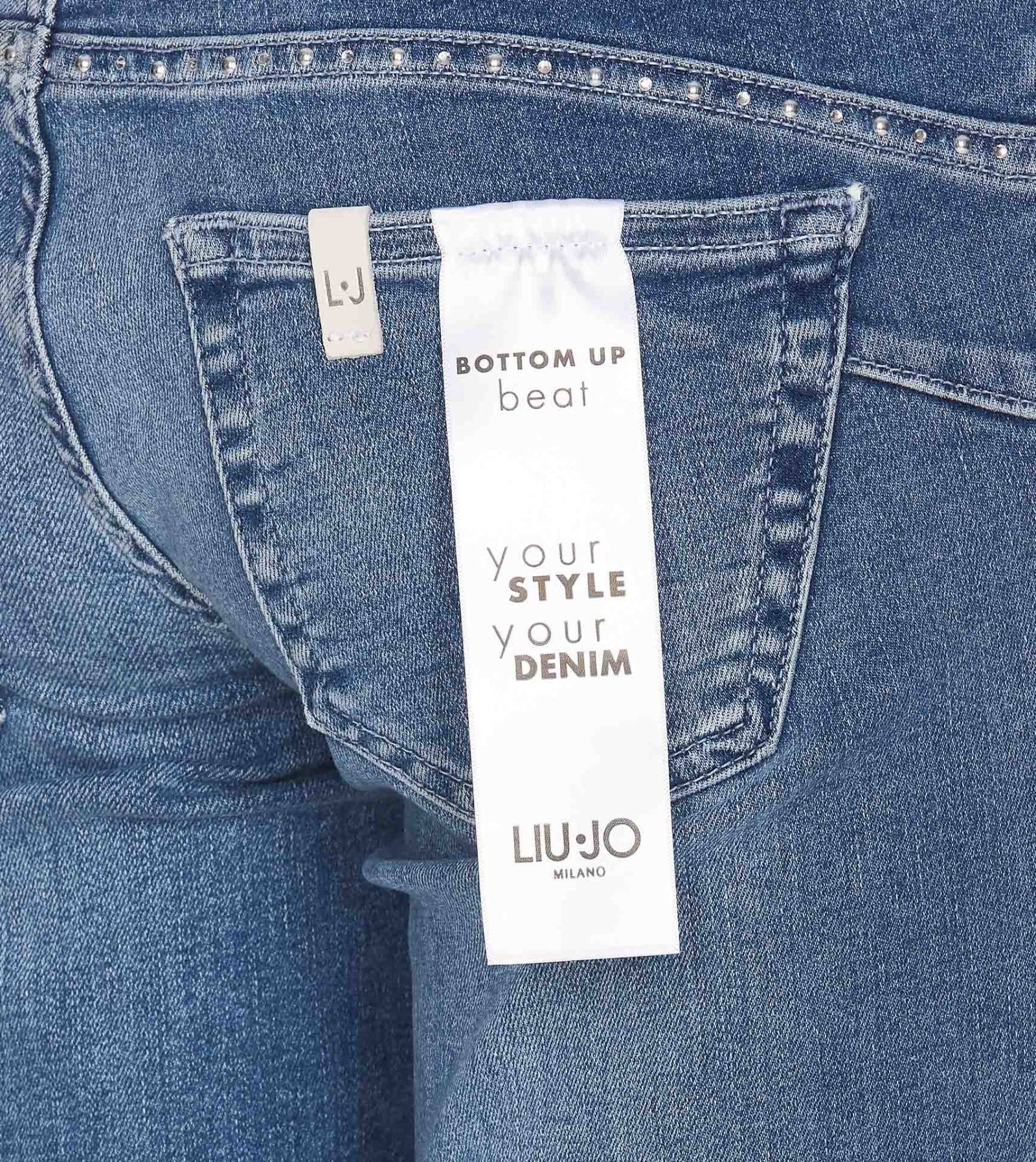 Shop Liu •jo Denim Jeans In Blue