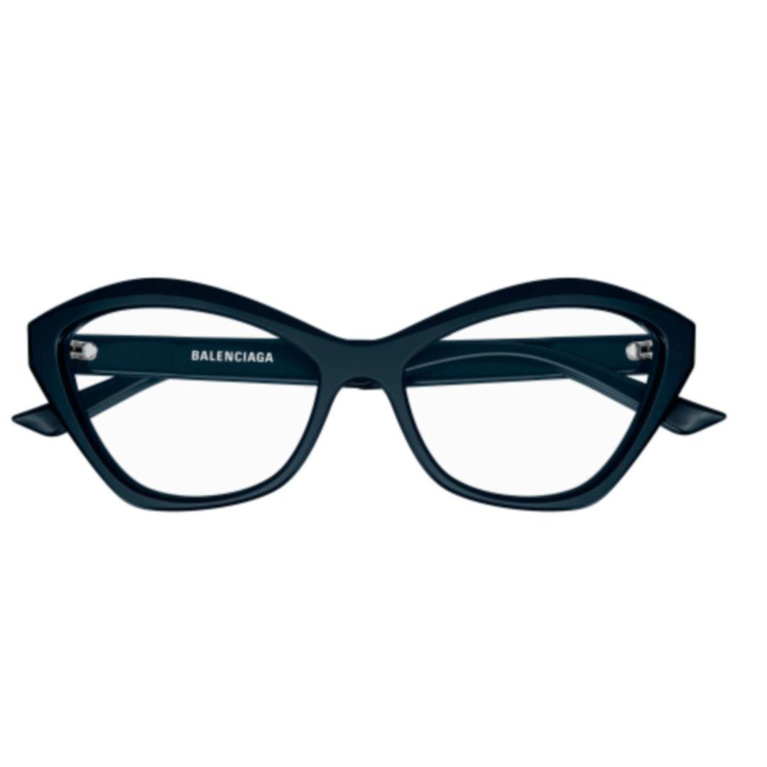 Shop Balenciaga Cat-eye Frame Glasses In 004 Blue Blue Transparent