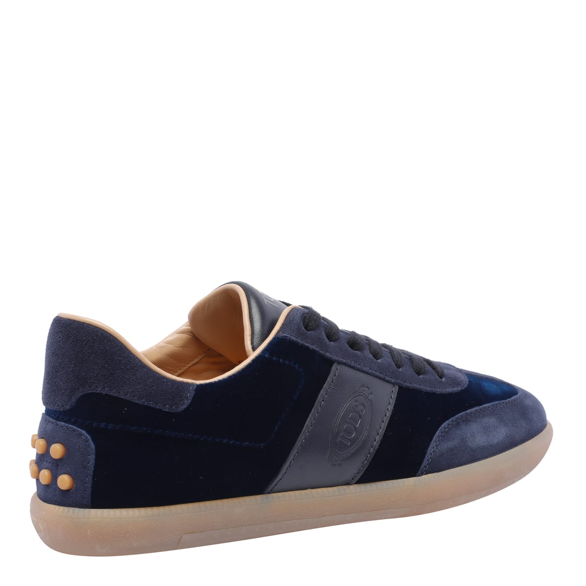 Shop Tod's Tabs Sneakers In Blue