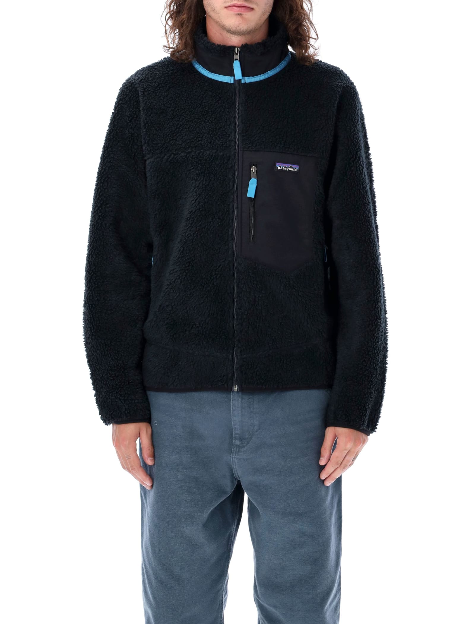 Shop Patagonia Classic Retro X Jacket In Pitch Blue