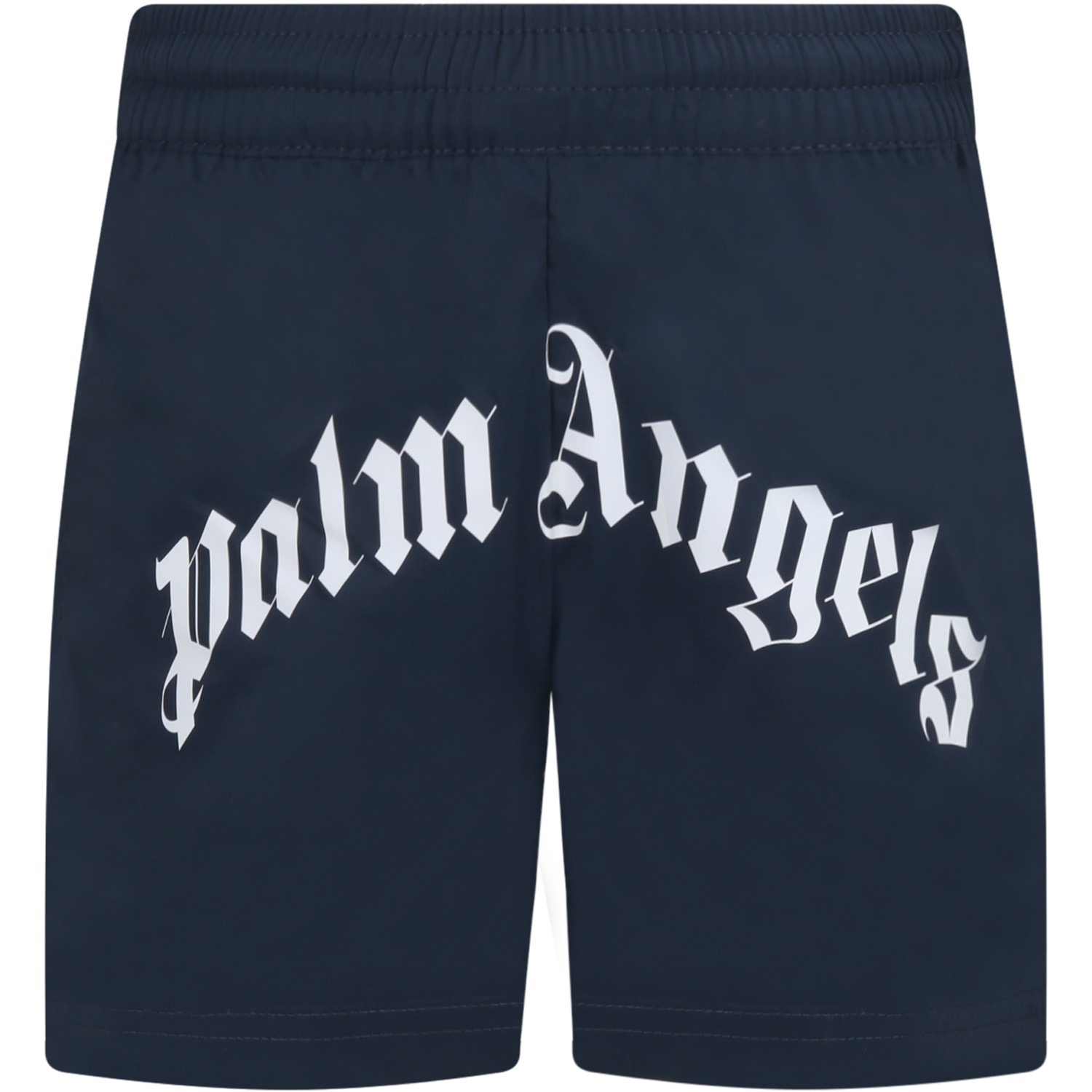 Palm Angels Blue Swimsuit For Boy