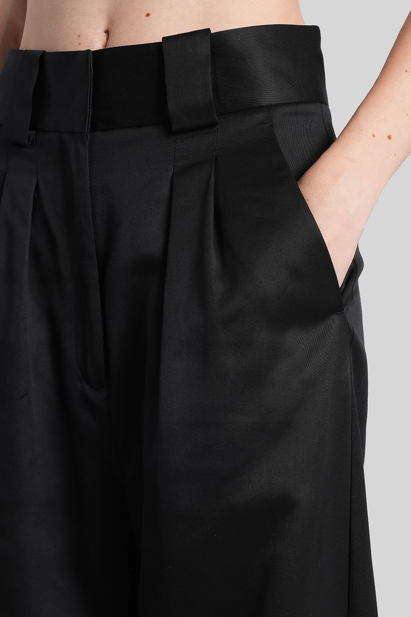 Iro Danny Pants In Black Wool And Polyester In Black