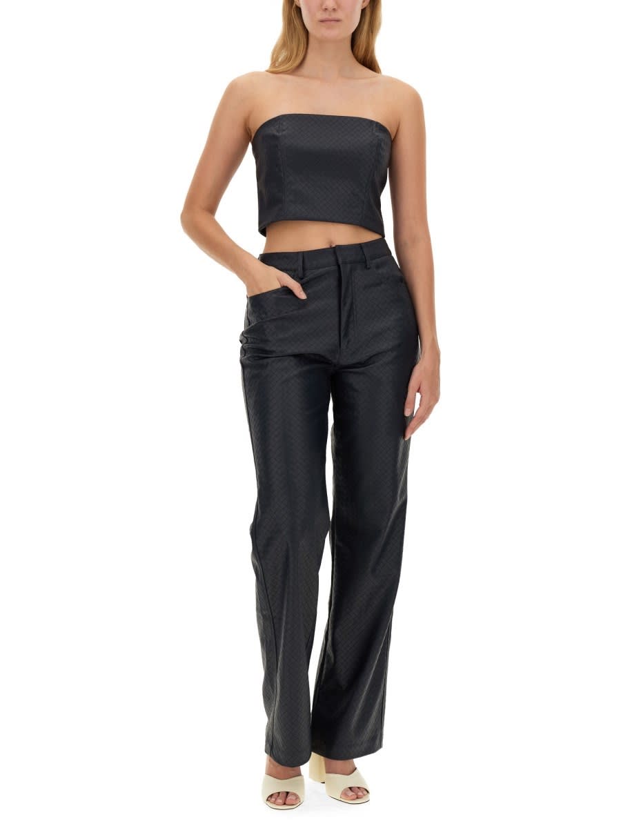 Rotate Birger Christensen Rotate Birgerchristensen Straight Leg Pants In Blue
