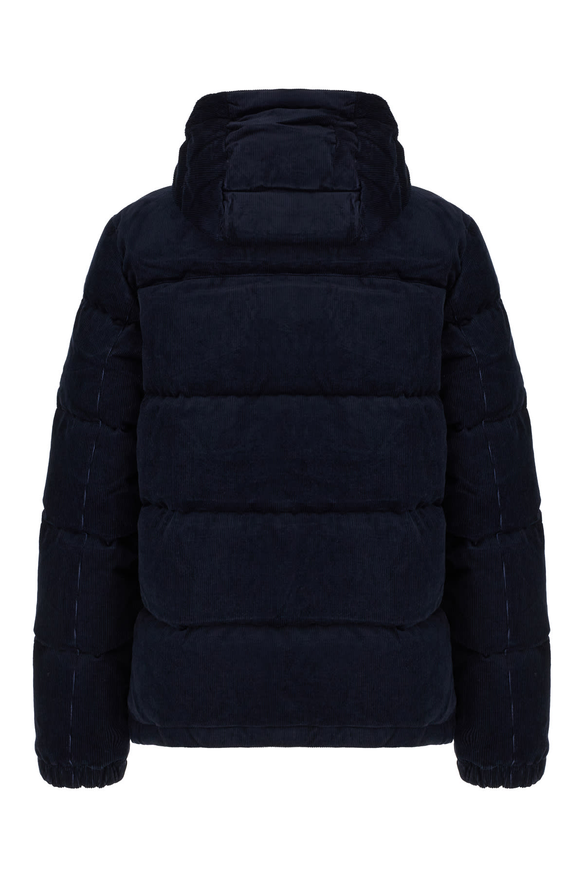 Shop Polo Ralph Lauren Midnight Blue Corduroy Down Jacket In Aviator Navy