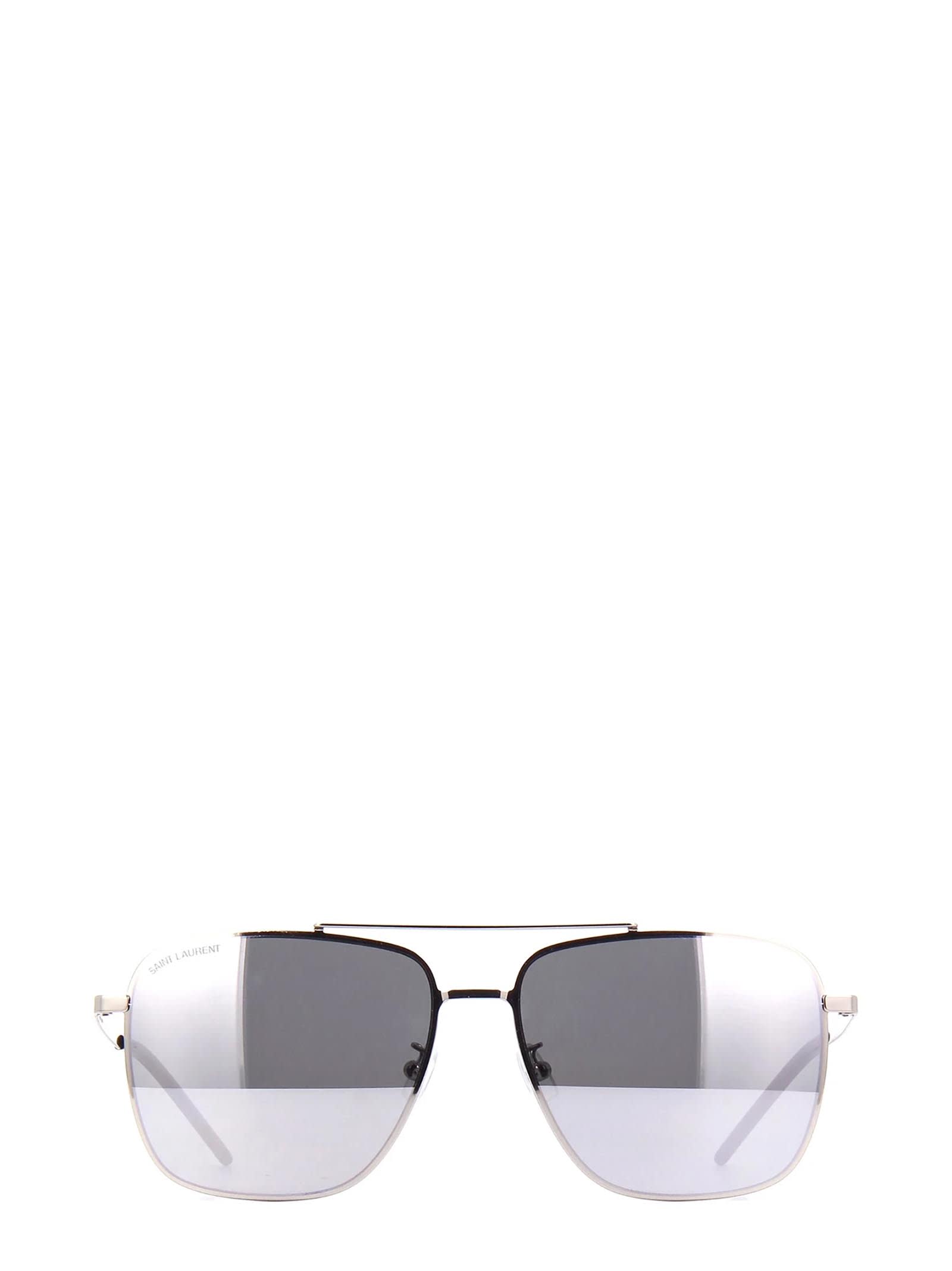 Saint Laurent Saint Laurent Sl 376 Slim Silver Sunglasses