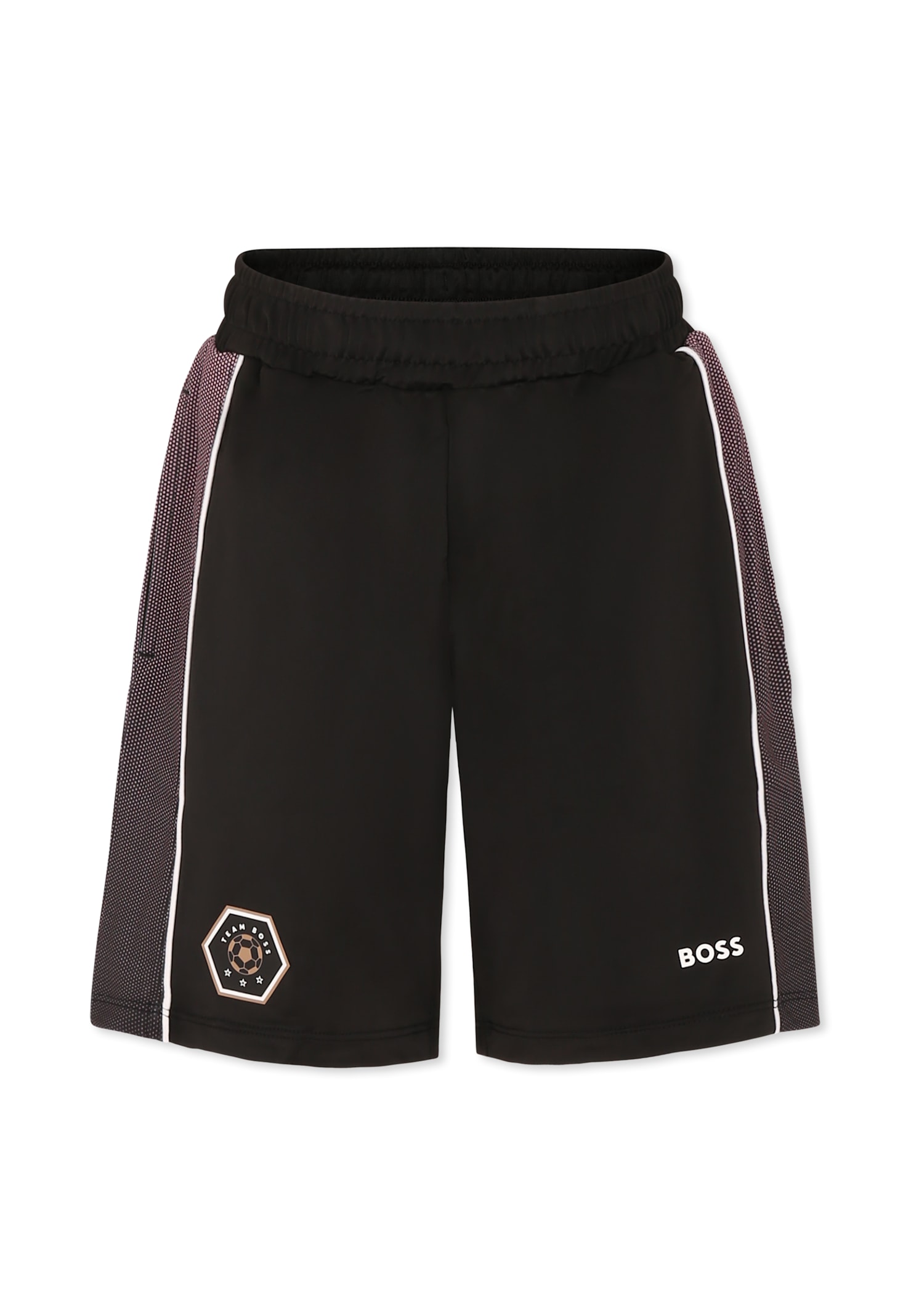 Hugo Boss Black Shorts For Boy With Logo In Black