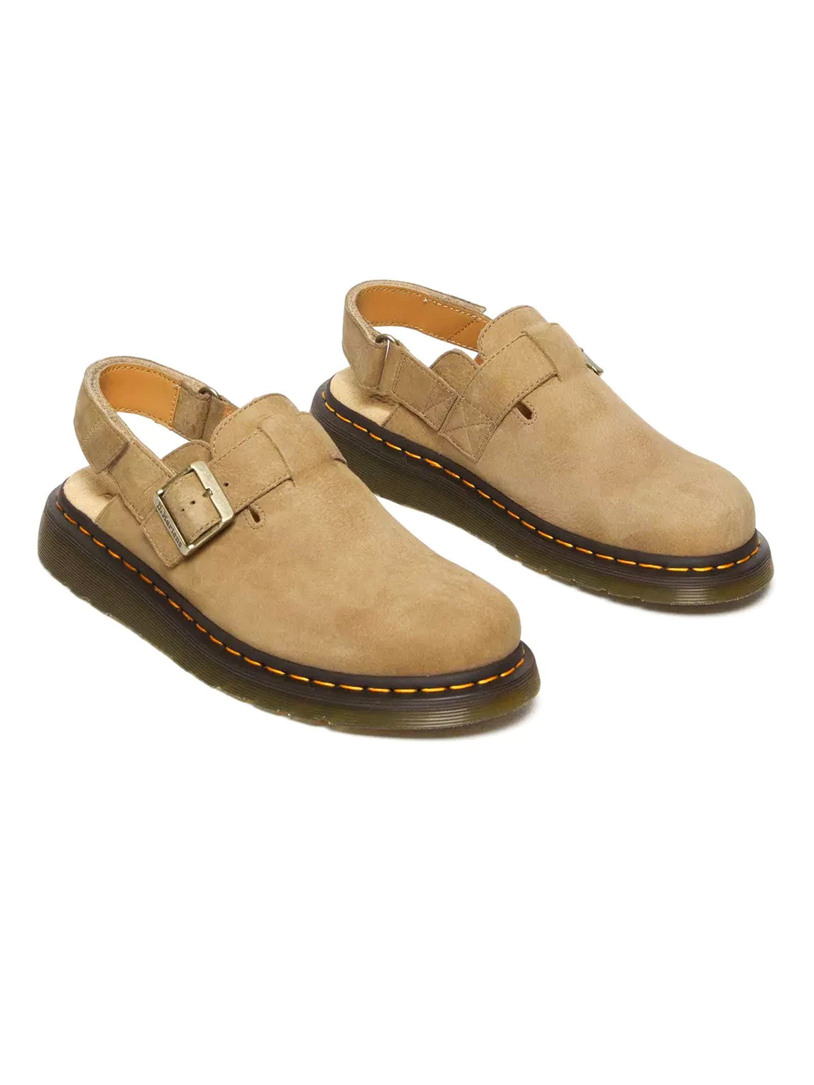 Shop Dr. Martens' Jorge Ii Sandals Savannah Tan Tumbled Nubuck In Brown