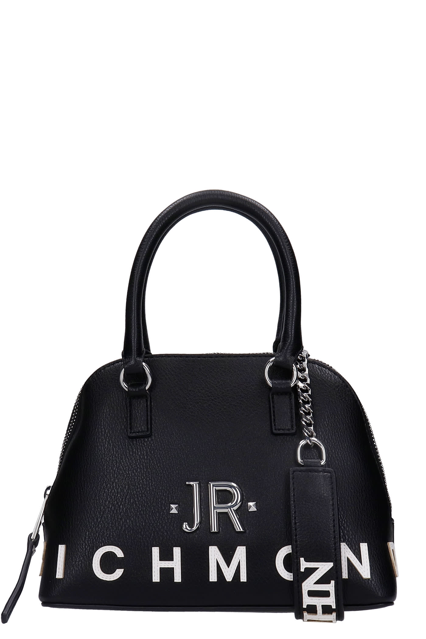 John Richmond Daigua Hand Bag In Black Leather