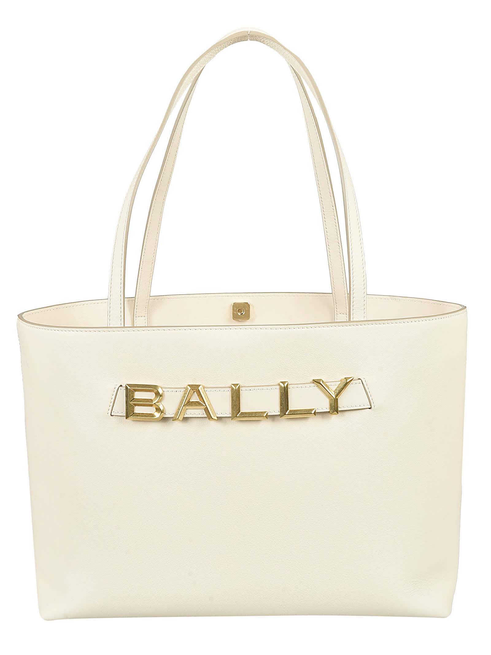 Shop Bally Logo Tote In Cream