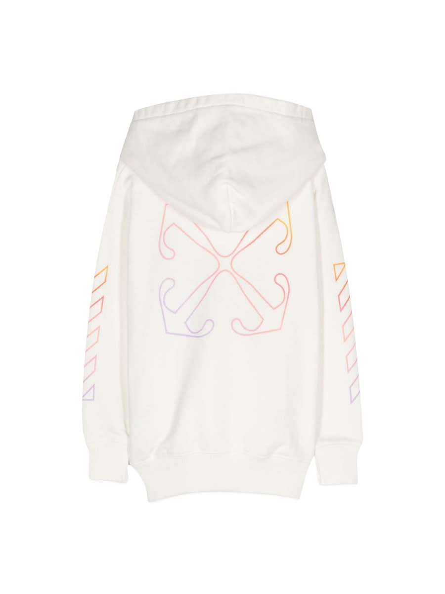 OFF-WHITE ARROW RAINBOW HOODIE 