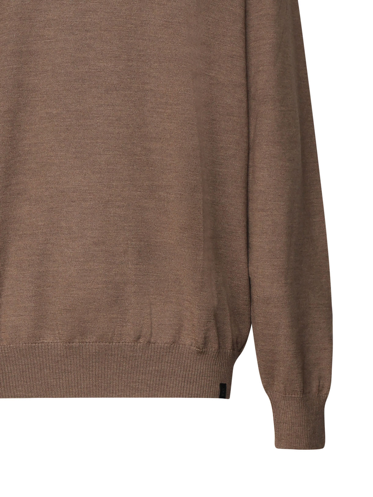 Shop Fay Virgin Wool Turtleneck Sweater In Beige