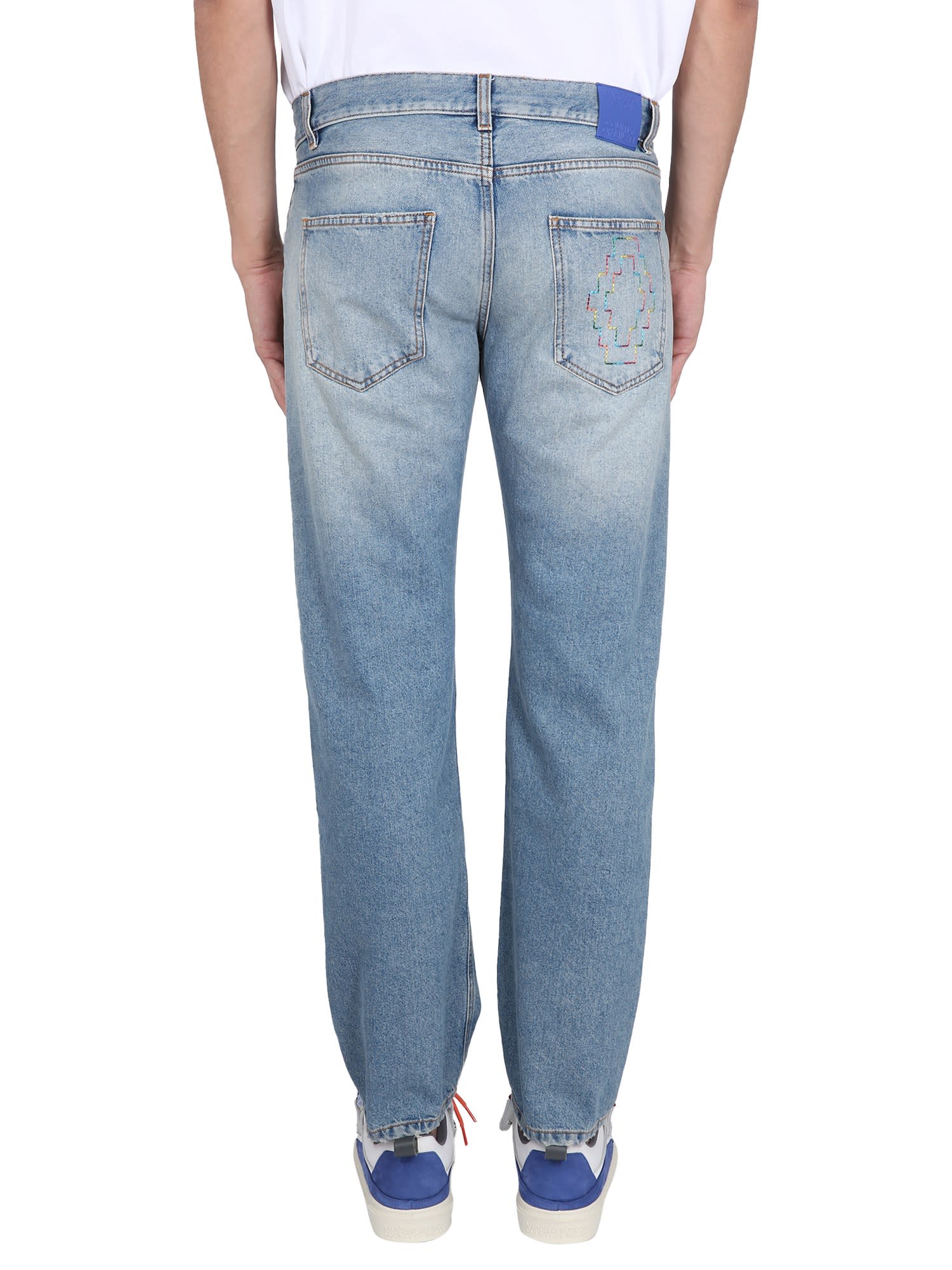 Shop Marcelo Burlon County Of Milan Slim Fit Jeans