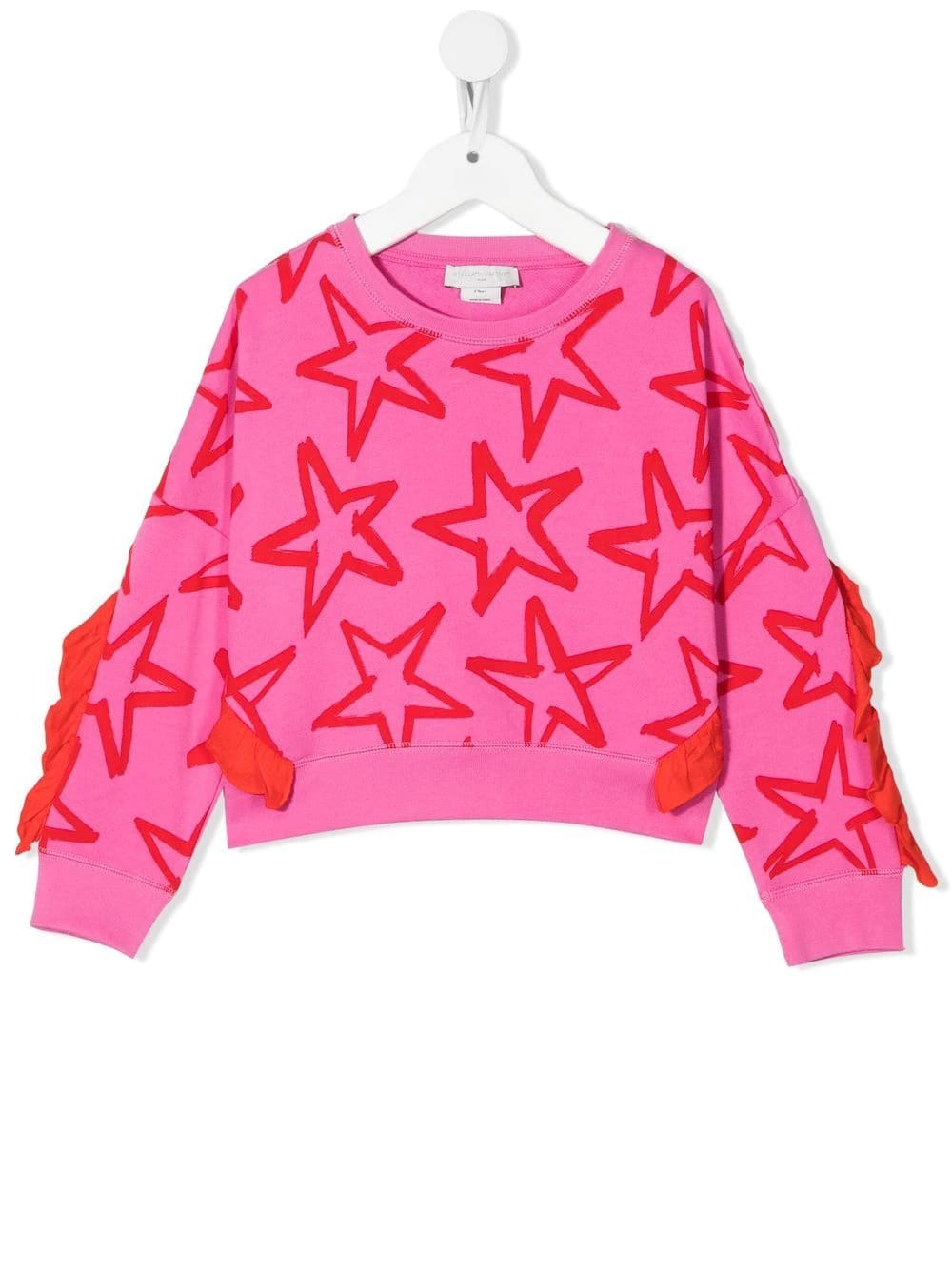 Stella McCartney Kids Kids Fuchsia Sweatshirt With Red Stars
