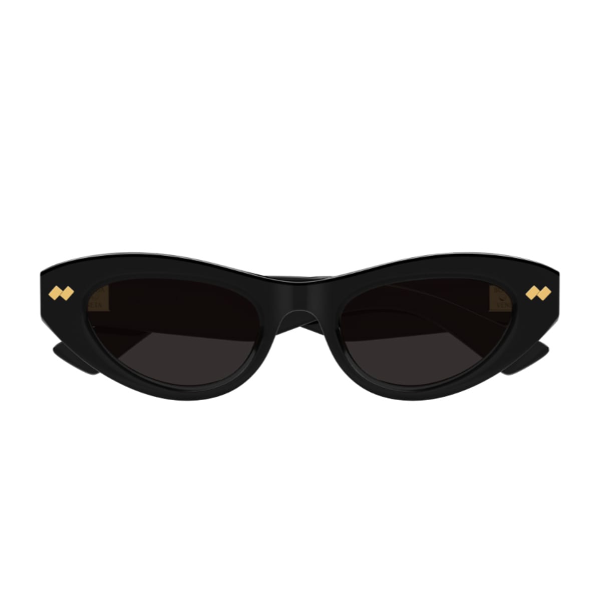 Bottega Veneta Bv1350s Linea Ribbon 001 Black Grey Sunglasses In Black
