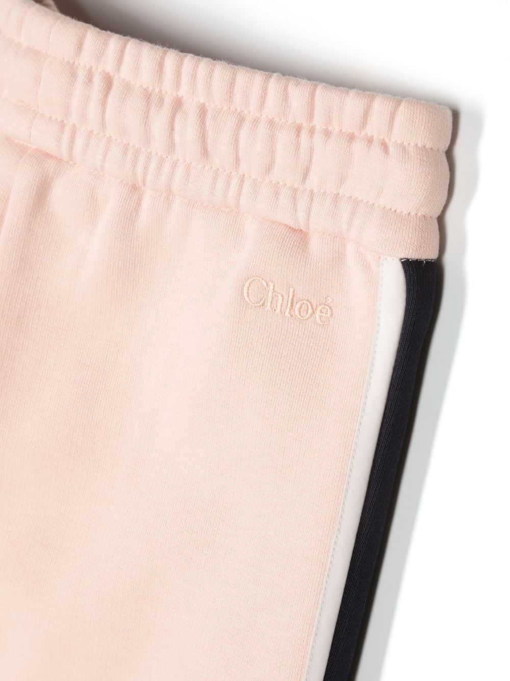 Shop Chloé Jogging Pants In K Antique Pink