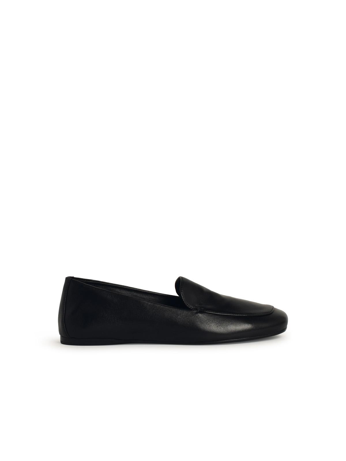 Khaite monroe Black Leather Loafers