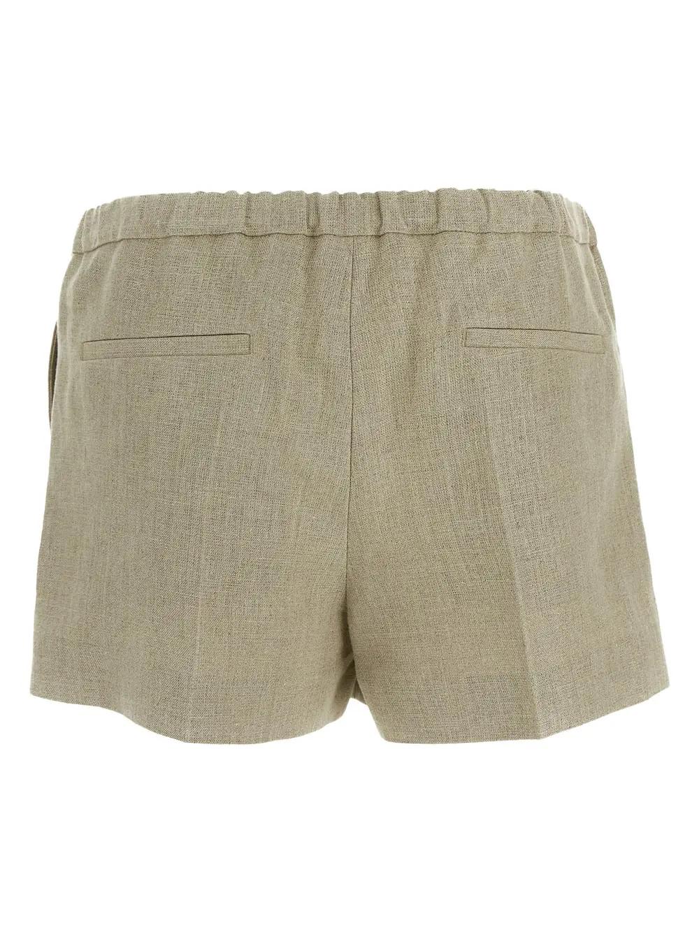 Shop Valentino Linen Shorts